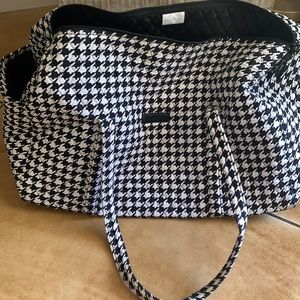 Vera Bradley herringbone overnight duffel bag